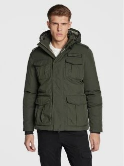 Flash Sale 😍 Aeronautica Militare Άνδρες Χειμωνιάτικα Μπουφάν Μπουφάν χειμωνιάτικο 222AB2035CT2932 Πράσινο Regular Fit ❤️