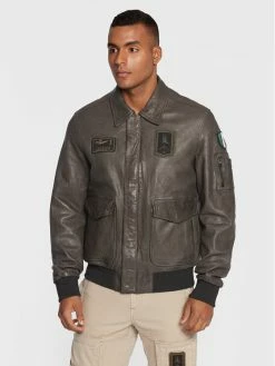 Aeronautica Militare Εκπτώσεις 54 Φτηνός 🧨 Aeronautica Militare Άνδρες Δερμάτινα Μπουφάν Μπουφάν δερμάτινο 222PN895PL145 Καφέ Regular Fit 🥰