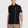 Προώθηση ❤️ Aeronautica Militare Άνδρες Μπλούζες Polo Polo 222PO1640P199 Μαύρο Regular Fit ❤️
