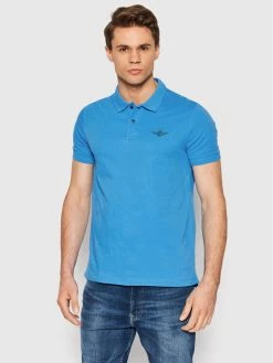 ΧΟΝΔΡΙΚΟ ΕΜΠΟΡΙΟ 👍 Aeronautica Militare Άνδρες Μπλούζες Polo Polo 221PO1606P178 Μπλε Regular Fit ⌛