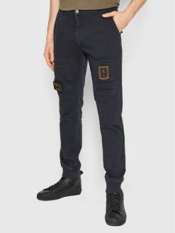 Αγορά 🧨 Aeronautica Militare Άνδρες Υφασμάτινα Παντελόνια Παντελόνι υφασμάτινο 221PF743J217 Σκούρο μπλε Regular Fit 🧨