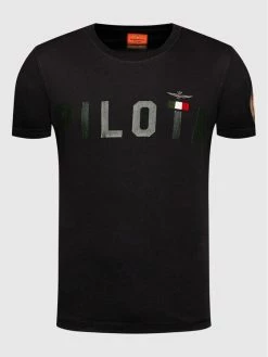 Flash Sale 🎉 Aeronautica Militare Άνδρες T-shirts T-Shirt 221TS1851J513 Μαύρο Regular Fit 🥰 -Aeronautica Militare Εκπτώσεις unnamed file 1149