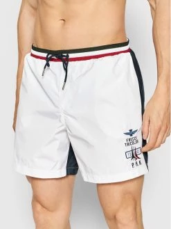 Φτηνός 😀 Aeronautica Militare Άνδρες Σορτς κολύμβησης 221BW210CT1537 Λευκό Regular Fit ✔️