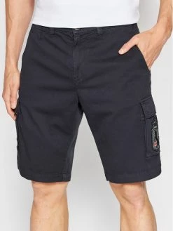 Καλύτερη πώληση 👏 Aeronautica Militare Άνδρες Υφασμάτινα Σορτς Σορτς υφασμάτινο 221BE149CT2944 Σκούρο μπλε Regular Fit 👏