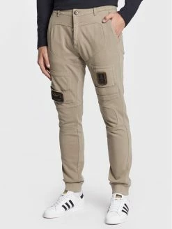 Τοπ 10 👍 Aeronautica Militare Άνδρες Παντελόνια Joggers Jogger 222PF743J505 Μπεζ Regular Fit 💯