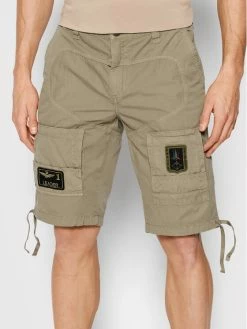 Πολύ καλή προσφορά 🎁 Aeronautica Militare Άνδρες Υφασμάτινα Σορτς Σορτς υφασμάτινο 221BE041CT1122 Μπεζ Regular Fit ⭐