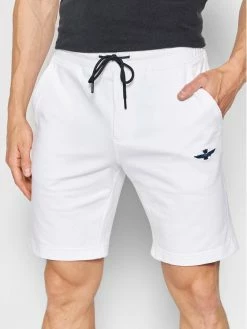 Η καλύτερη συμφωνία 🧨 Aeronautica Militare Άνδρες Αθλητικά Σορτς Αθλητικό σορτς 221BE030F424 Λευκό Regular Fit 😉