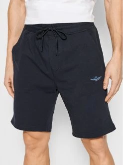 Τοπ 10 💯 Aeronautica Militare Άνδρες Αθλητικά Σορτς Αθλητικό σορτς 221BE030F424 Σκούρο μπλε Regular Fit 🛒