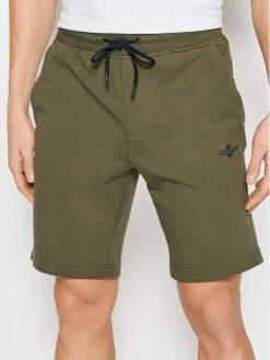Συμφωνίες 🌟 Aeronautica Militare Άνδρες Αθλητικά Σορτς Αθλητικό σορτς 221BE030F424 Πράσινο Regular Fit 🎉