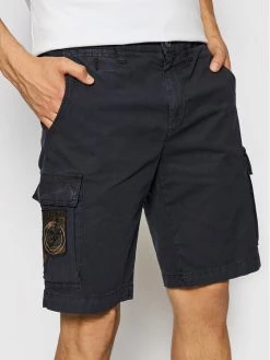 Η καλύτερη συμφωνία 🧨 Aeronautica Militare Άνδρες Υφασμάτινα Σορτς Σορτς υφασμάτινο 211BE114CT2847 Σκούρο μπλε Regular Fit 🤩