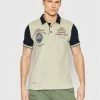 Πολύ καλή προσφορά ❤️ Aeronautica Militare Άνδρες Μπλούζες Polo Polo 221PO1627P199 Μπεζ Regular Fit 🧨
