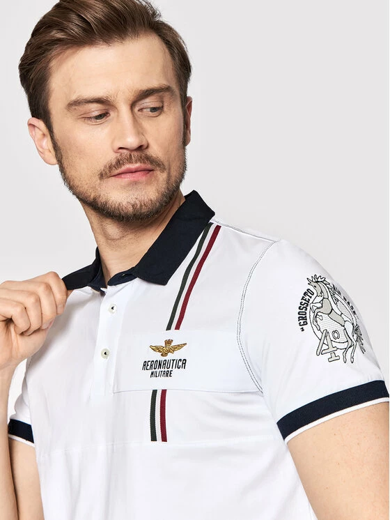 Η καλύτερη συμφωνία 🧨 Aeronautica Militare Άνδρες Μπλούζες Polo Polo 221PO1619J469 Λευκό Regular Fit 👍 4 Η καλύτερη συμφωνία 🧨 Aeronautica Militare Άνδρες Μπλούζες Polo Polo 221PO1619J469 Λευκό Regular Fit 👍 - Image 4