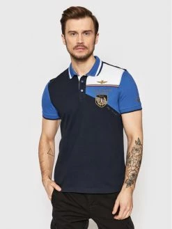 Η καλύτερη συμφωνία 🧨 Aeronautica Militare Άνδρες Μπλούζες Polo Polo 221PO1617P199 Σκούρο μπλε Regular Fit ✔️