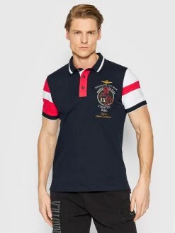 Πολύ καλή προσφορά ⭐ Aeronautica Militare Άνδρες Μπλούζες Polo Polo 221PO1616P173 Σκούρο μπλε Regular Fit 🛒