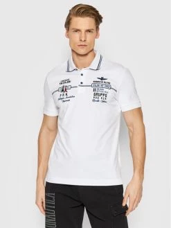Προώθηση ⌛ Aeronautica Militare Άνδρες Μπλούζες Polo Polo 221PO1607P199 Λευκό Slim Fit ⌛