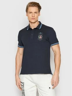 Τοπ 10 🎁 Aeronautica Militare Άνδρες Μπλούζες Polo Polo 221PO1599P191 Σκούρο μπλε Slim Fit 😉