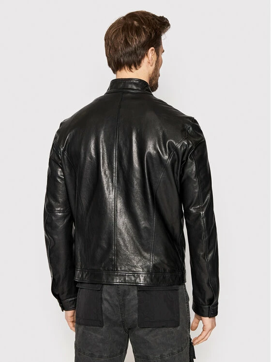 ΧΟΝΔΡΙΚΟ ΕΜΠΟΡΙΟ 🔔 Aeronautica Militare Άνδρες Δερμάτινα Μπουφάν Μπουφάν δερμάτινο 221PN5019PL171 Μαύρο Regular Fit 💯 3 ΧΟΝΔΡΙΚΟ ΕΜΠΟΡΙΟ 🔔 Aeronautica Militare Άνδρες Δερμάτινα Μπουφάν Μπουφάν δερμάτινο 221PN5019PL171 Μαύρο Regular Fit 💯 - Image 3