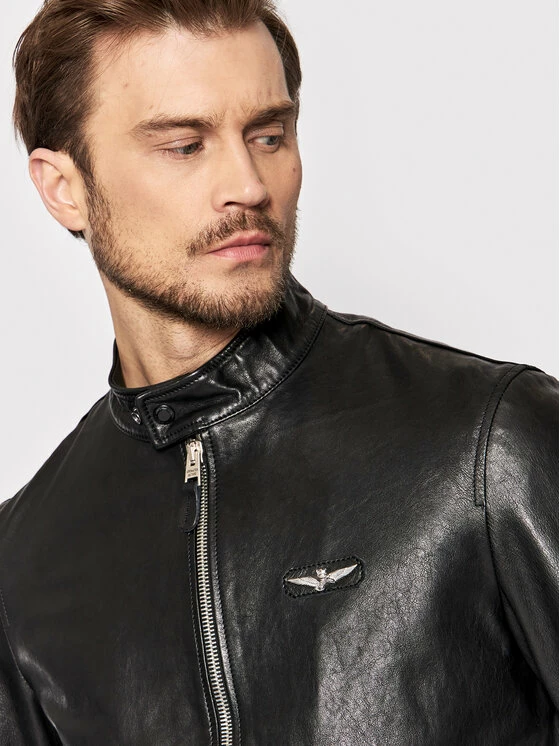 ΧΟΝΔΡΙΚΟ ΕΜΠΟΡΙΟ 🔔 Aeronautica Militare Άνδρες Δερμάτινα Μπουφάν Μπουφάν δερμάτινο 221PN5019PL171 Μαύρο Regular Fit 💯 4 ΧΟΝΔΡΙΚΟ ΕΜΠΟΡΙΟ 🔔 Aeronautica Militare Άνδρες Δερμάτινα Μπουφάν Μπουφάν δερμάτινο 221PN5019PL171 Μαύρο Regular Fit 💯 - Image 4