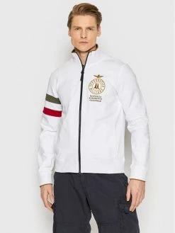 Εκπτωση ⌛ Aeronautica Militare Άνδρες Μπλούζες Με Φερμουάρ Μπλούζα 221FE1674F419 Λευκό Regular Fit 🎁