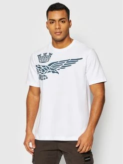 Aeronautica Militare Εκπτώσεις 23 Συμφωνίες ❤️ Aeronautica Militare Άνδρες T-shirts T-Shirt 221TS1933J469 Λευκό Regular Fit ❤️