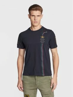 Aeronautica Militare Εκπτώσεις 21 Εκπτωση 😀 Aeronautica Militare Άνδρες T-shirts T-Shirt 222TS2066J558 Σκούρο μπλε Regular Fit 🎉