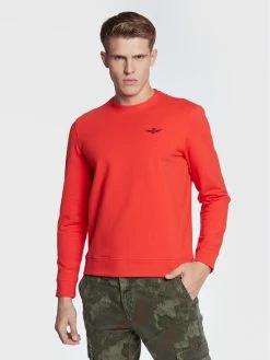 Συμφωνίες 🔥 Aeronautica Militare Άνδρες Μπλούζες Χωρίς Φερμουάρ Μπλούζα 222FE1710F439 Κόκκινο Regular Fit 🥰