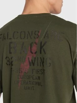 Αγορά 🧨 Aeronautica Militare Άνδρες T-shirts T-Shirt 222TS2007J568 Πράσινο Comfort Fit ✔️ -Aeronautica Militare Εκπτώσεις unnamed file 1655