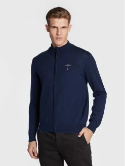 Aeronautica Militare Εκπτώσεις 56 ΧΟΝΔΡΙΚΟ ΕΜΠΟΡΙΟ 👏 Aeronautica Militare Άνδρες Ζακέτες Ζακέτα 222MA1390L415 Σκούρο μπλε Regular Fit 🔔