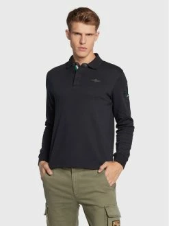 Η καλύτερη συμφωνία 🌟 Aeronautica Militare Άνδρες Μπλούζες Polo Polo 222PO1654P215 Σκούρο μπλε Regular Fit 💯