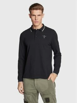 Το φθηνότερο 💯 Aeronautica Militare Άνδρες Μπλούζες Polo Polo 222PO1653P82 Μαύρο Regular Fit 🌟