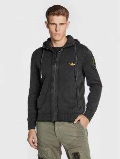 Flash Sale ✔️ Aeronautica Militare Άνδρες Ζακέτες Ζακέτα 222MA1406L385 Μαύρο Regular Fit 🔥