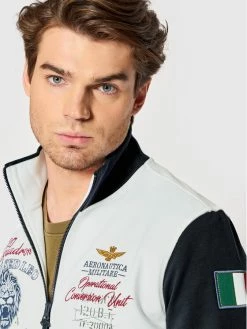 Ολοκαίνουργιο 🥰 Aeronautica Militare Άνδρες Μπλούζες Με Φερμουάρ Μπλούζα 221FE1686F419 Λευκό Regular Fit 🤩 -Aeronautica Militare Εκπτώσεις unnamed file 1890