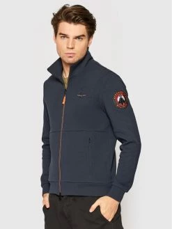 Εκπτωση ❤️ Aeronautica Militare Άνδρες Μπλούζες Με Φερμουάρ Μπλούζα 221FE1679F450 Σκούρο μπλε Regular Fit 👍