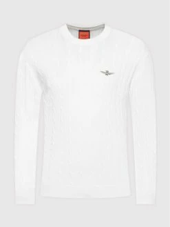 Ολοκαίνουργιο 🤩 Aeronautica Militare Άνδρες Πουλόβερ 221MA1376L462 Λευκό Regular Fit ✔️ -Aeronautica Militare Εκπτώσεις unnamed file 1997