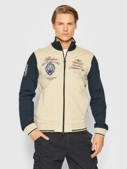 Πολύ καλή προσφορά 🌟 Aeronautica Militare Άνδρες Μπλούζες Με Φερμουάρ Μπλούζα 221FE1686F419 Μπεζ Regular Fit 🧨