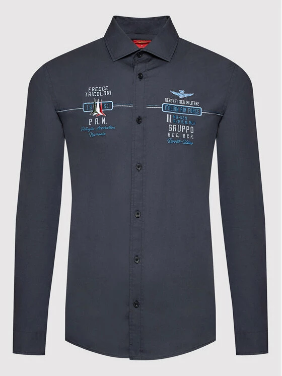 Προϋπολογισμός ⭐ Aeronautica Militare Άνδρες Casual Πουκάμισα Πουκάμισο 221CA1203CT2941 Σκούρο μπλε Regular Fit 🌟 5 Προϋπολογισμός ⭐ Aeronautica Militare Άνδρες Casual Πουκάμισα Πουκάμισο 221CA1203CT2941 Σκούρο μπλε Regular Fit 🌟 - Image 5