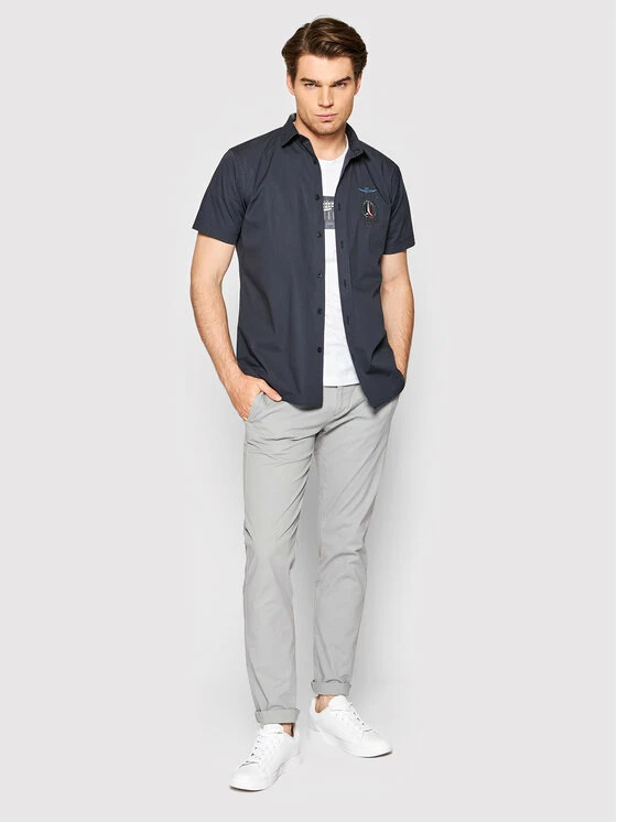 Best Pirce 😀 Aeronautica Militare Άνδρες Casual Πουκάμισα Πουκάμισο 221CA1200CT2941 Σκούρο μπλε Regular Fit 💯 2 Best Pirce 😀 Aeronautica Militare Άνδρες Casual Πουκάμισα Πουκάμισο 221CA1200CT2941 Σκούρο μπλε Regular Fit 💯 - Image 2