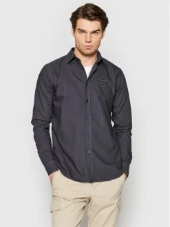 Εξοδος 🌟 Aeronautica Militare Άνδρες Casual Πουκάμισα Πουκάμισο 221CA1199CT2940 Σκούρο μπλε Regular Fit 👍