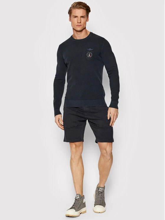 Η καλύτερη συμφωνία 🎉 Aeronautica Militare Άνδρες Πουλόβερ 221MA1378L463 Σκούρο μπλε Regular Fit 🤩 2 Η καλύτερη συμφωνία 🎉 Aeronautica Militare Άνδρες Πουλόβερ 221MA1378L463 Σκούρο μπλε Regular Fit 🤩 - Image 2