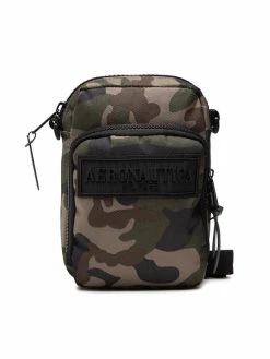 Τοπ 10 👏 Aeronautica Militare Άνδρες Τσάντες Ώμου Τσαντάκι Borsello 221BO1076CT2989 Πράσινο 🎁