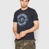 Προώθηση ⌛ Aeronautica Militare Άνδρες T-shirts T-Shirt 221TS1946J507 Σκούρο μπλε Regular Fit 👍