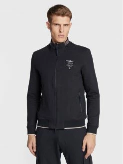 Νέος ✨ Aeronautica Militare Άνδρες Μπλούζες Με Φερμουάρ Μπλούζα 222FE1713F439 Σκούρο μπλε Regular Fit 🧨