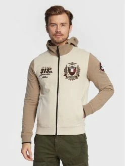 Το φθηνότερο 😉 Aeronautica Militare Άνδρες Μπλούζες Με Κουκούλα Μπλούζα 222FE1723F418 Μπεζ Regular Fit ✔️