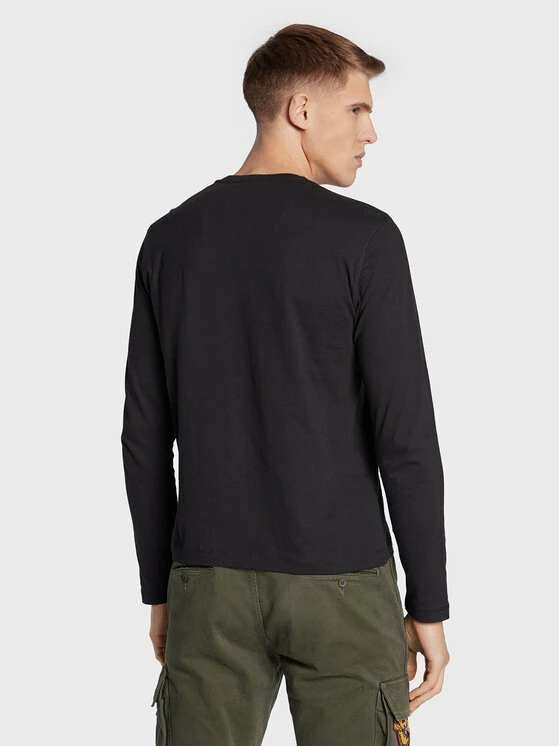 Best Pirce 😉 Aeronautica Militare Άνδρες Μακρυμάνικα Longsleeve 222TS2021J538 Μαύρο Regular Fit 🥰 3 Best Pirce 😉 Aeronautica Militare Άνδρες Μακρυμάνικα Longsleeve 222TS2021J538 Μαύρο Regular Fit 🥰 - Image 3