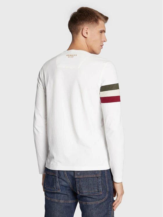 Η καλύτερη συμφωνία 🔔 Aeronautica Militare Άνδρες Μακρυμάνικα Longsleeve 222TS2028J564 Λευκό Regular Fit 🤩 3 Η καλύτερη συμφωνία 🔔 Aeronautica Militare Άνδρες Μακρυμάνικα Longsleeve 222TS2028J564 Λευκό Regular Fit 🤩 - Image 3