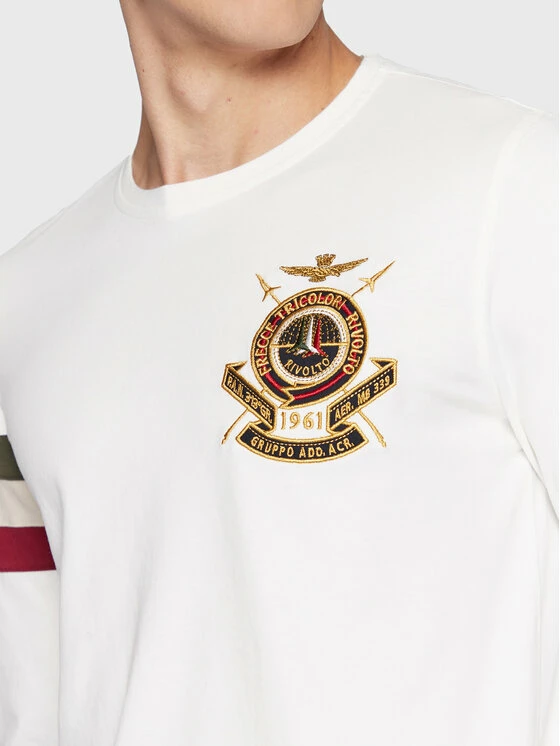 Η καλύτερη συμφωνία 🔔 Aeronautica Militare Άνδρες Μακρυμάνικα Longsleeve 222TS2028J564 Λευκό Regular Fit 🤩 4 Η καλύτερη συμφωνία 🔔 Aeronautica Militare Άνδρες Μακρυμάνικα Longsleeve 222TS2028J564 Λευκό Regular Fit 🤩 - Image 4