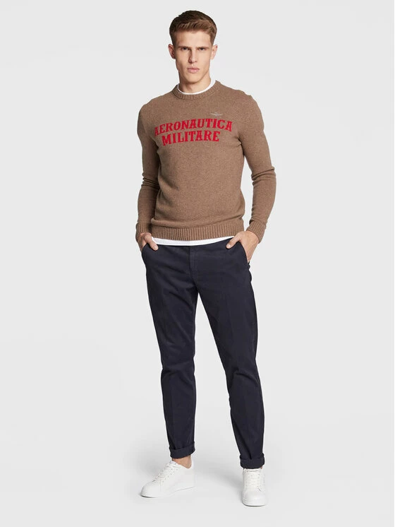 Η καλύτερη συμφωνία 🎉 Aeronautica Militare Άνδρες Πουλόβερ 222MA1418L417 Καφέ Regular Fit ❤️ 2 Η καλύτερη συμφωνία 🎉 Aeronautica Militare Άνδρες Πουλόβερ 222MA1418L417 Καφέ Regular Fit ❤️ - Image 2