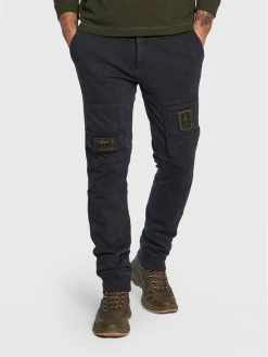 Εκπτωση 😉 Aeronautica Militare Άνδρες Παντελόνια Joggers Jogger 222PF743J505 Σκούρο μπλε Regular Fit 🤩