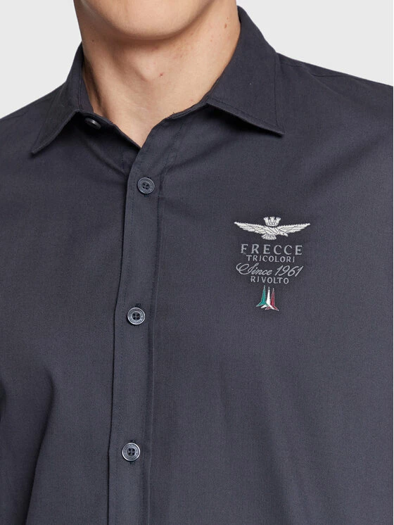 Εξοδος ⌛ Aeronautica Militare Άνδρες Casual Πουκάμισα Πουκάμισο 222CA1217CT2911 Σκούρο μπλε Regular Fit 🎉 5 Εξοδος ⌛ Aeronautica Militare Άνδρες Casual Πουκάμισα Πουκάμισο 222CA1217CT2911 Σκούρο μπλε Regular Fit 🎉 - Image 5