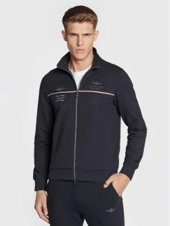 Προώθηση 💯 Aeronautica Militare Άνδρες Μπλούζες Με Φερμουάρ Μπλούζα 222FE1725F481 Σκούρο μπλε Regular Fit 🧨